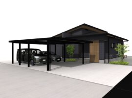 2月7日・8日開催｜エアコン1台でぽかぽか。直線美の上質平屋【完成見学会】